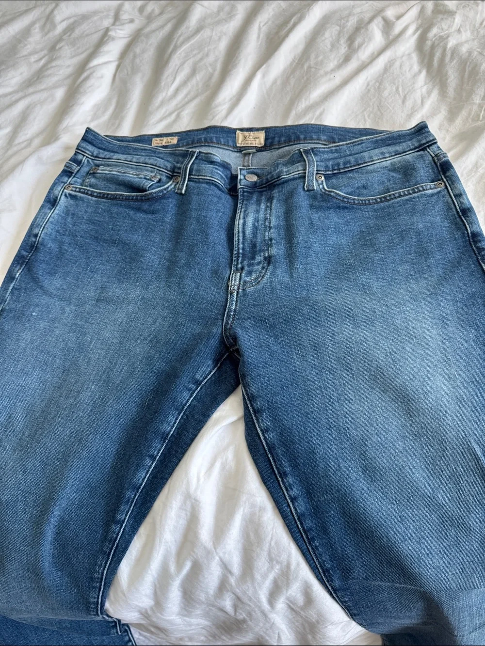 J Crew Men's Blue Denim Jeans - Classic Slim Fit,Style 484,36 X 32
